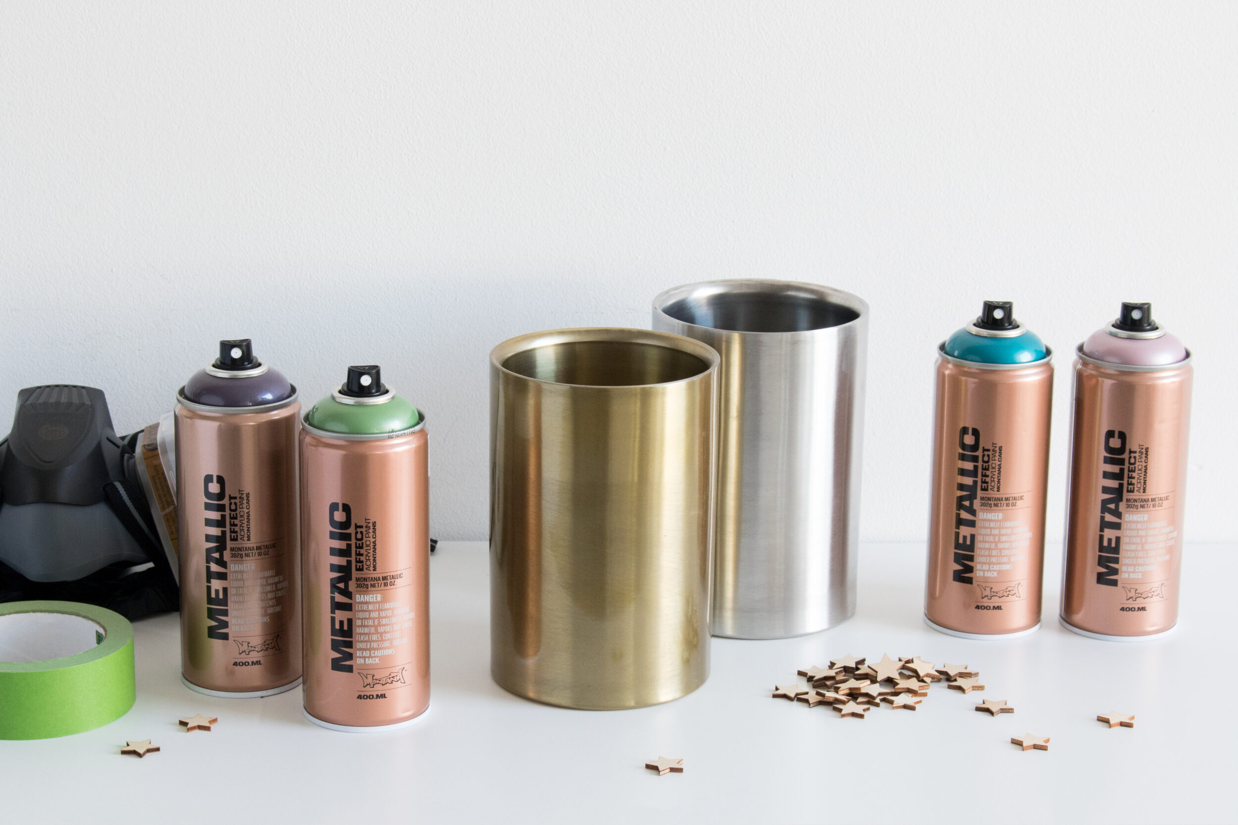 Metallic Wine Coolers Montana Cans allspraypainted